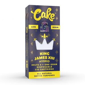 KING JAMES XIII - CAKE DELTA-8 510 LIVE RESIN CARTRIDGE 1G