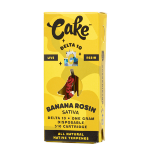 BANANA ROSIN - CAKE DELTA-10 510 LIVE RESIN CARTRIDGE 1G