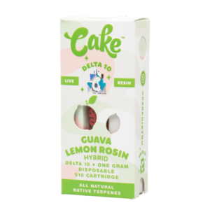 GUAVA LEMON ROSIN - CAKE DELTA-10 510 LIVE RESIN CARTRIDGE 1G