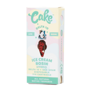 ICE CREAM ROSIN - CAKE DELTA-10 510 LIVE RESIN CARTRIDGE 1G