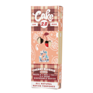 Cherry Zlushie Cake Cold Pack Blend Live Resin Disposable 2g